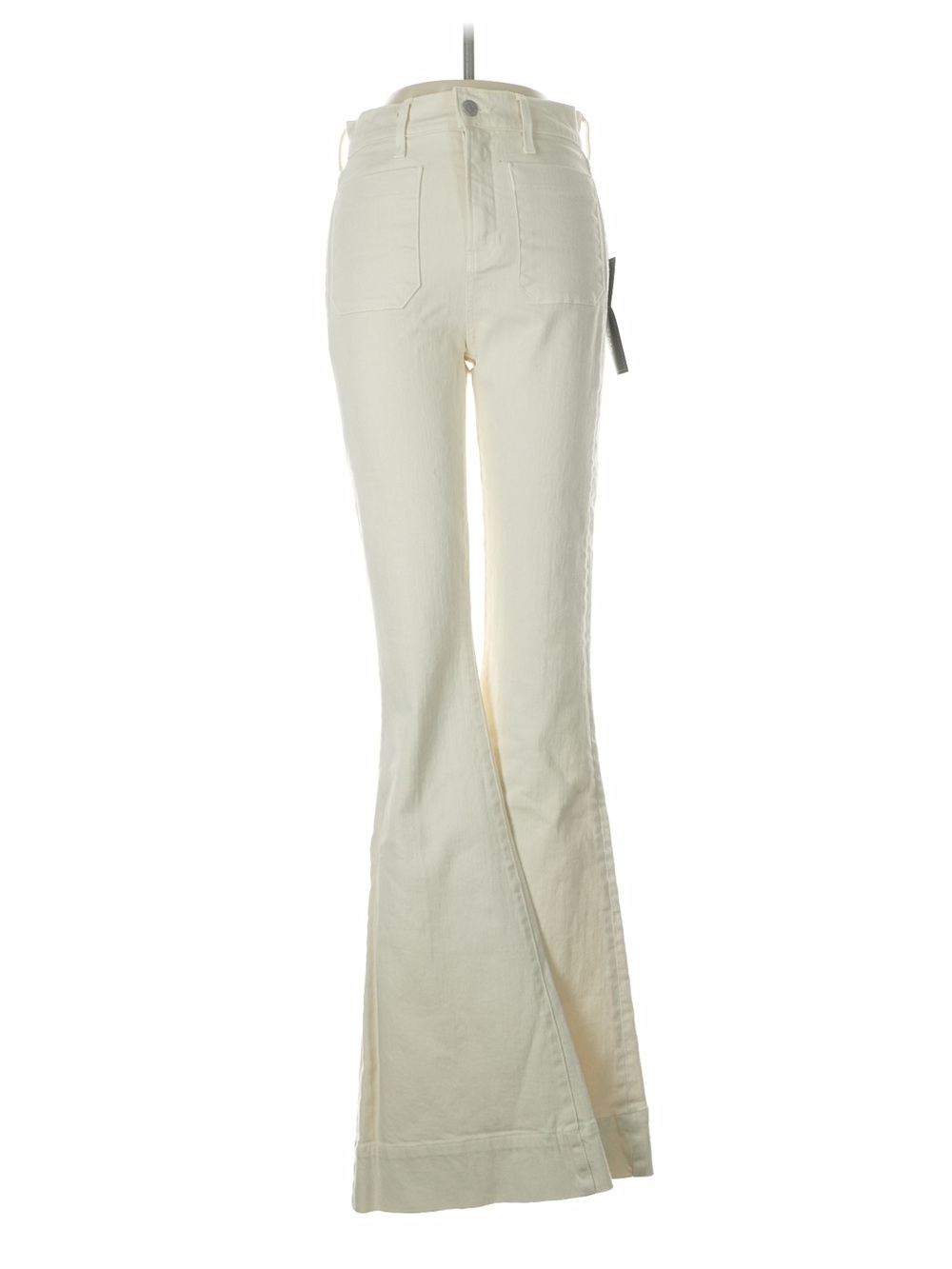 NWT! Veronica Beard Sheridan Exaggerated Flare Jeans in Ecru